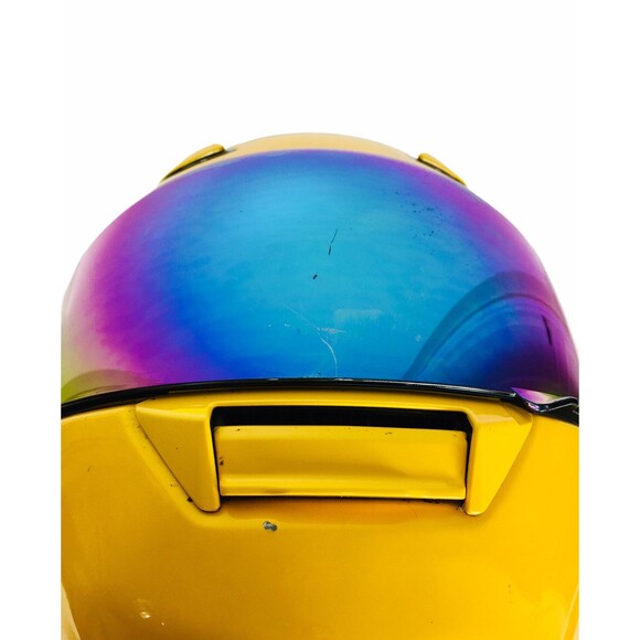 Yellow Iridescent 63-64CM XX-Large 7 7/8-8" Full Face Moto Helmet SHOEI RF-1100 - Picture 7 of 12